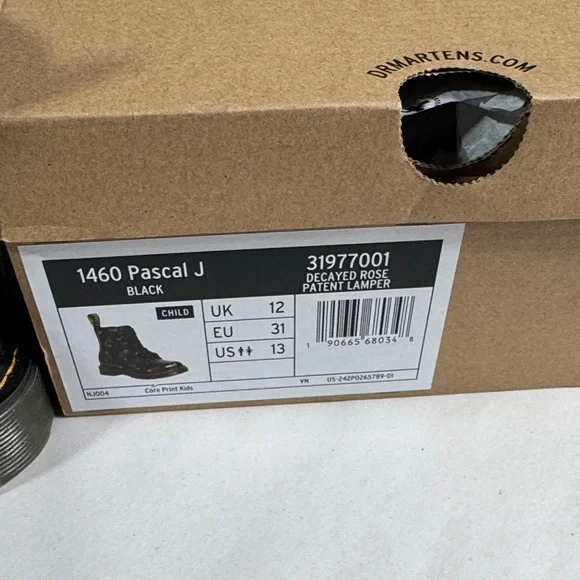 Dr. Martens | 1460 Pascal J Boots | Decayed Rose Child US 13 - Picture 9 of 16